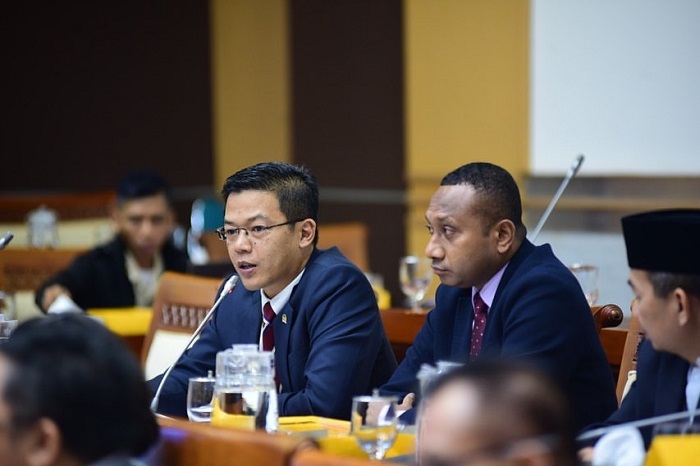 Wakil Ketua Komisi I DPR sekaligus Wakil Ketua Umum Partai Gerindra Sugiono. (Instagram.com/@sugiono_56)